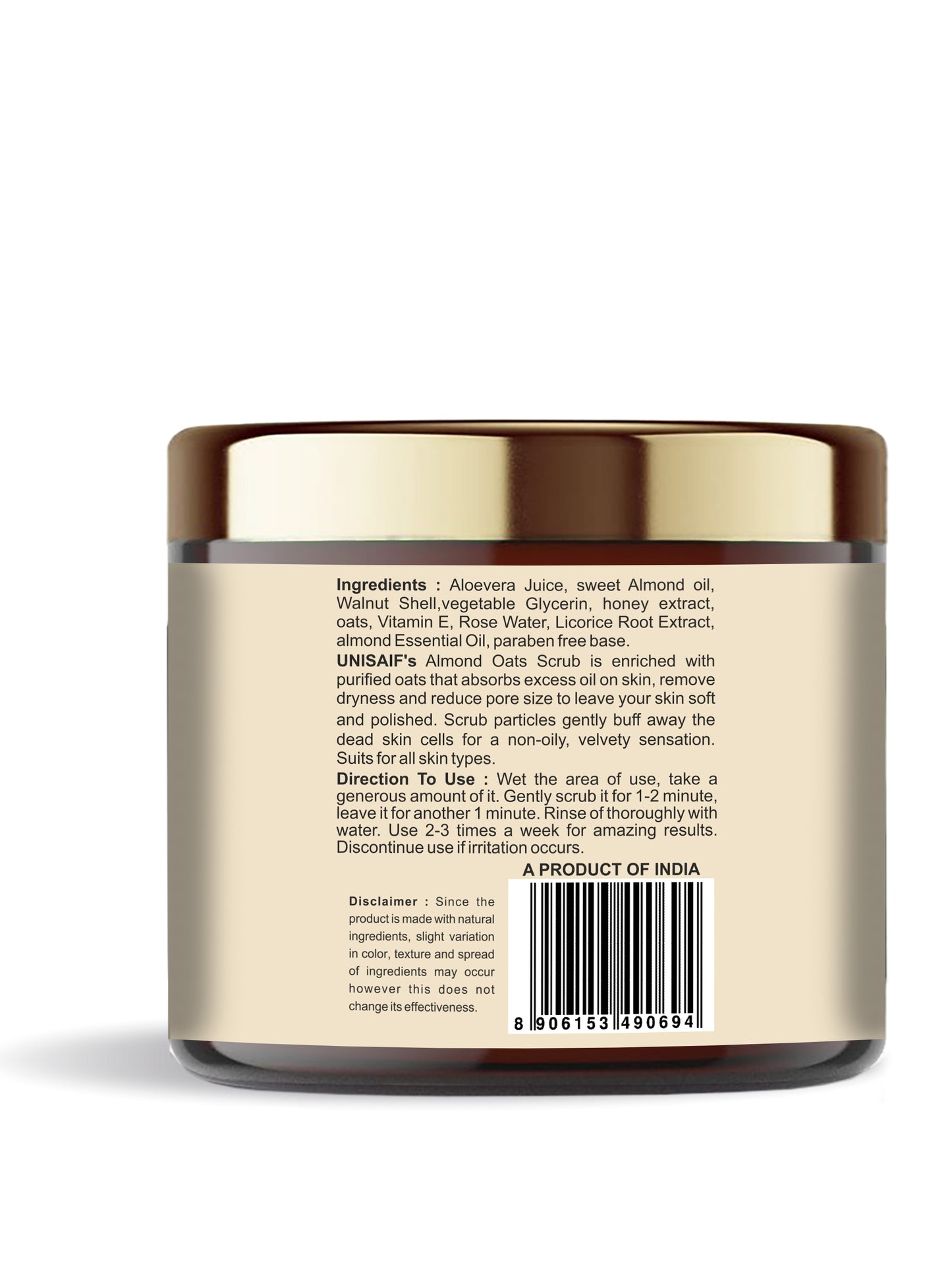 Almond-Oats Organic Scrub (100g)