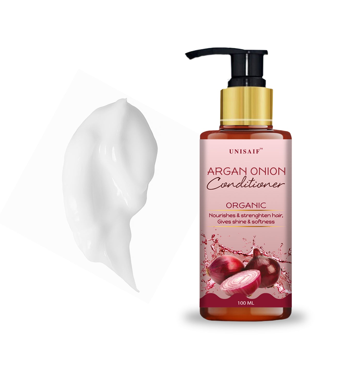 Argan Onion Conditioner (100ml) For Hairgrowth| Hair Volume| Dandruff | NO SULPHATE| NO PARABEN| NO SILICON