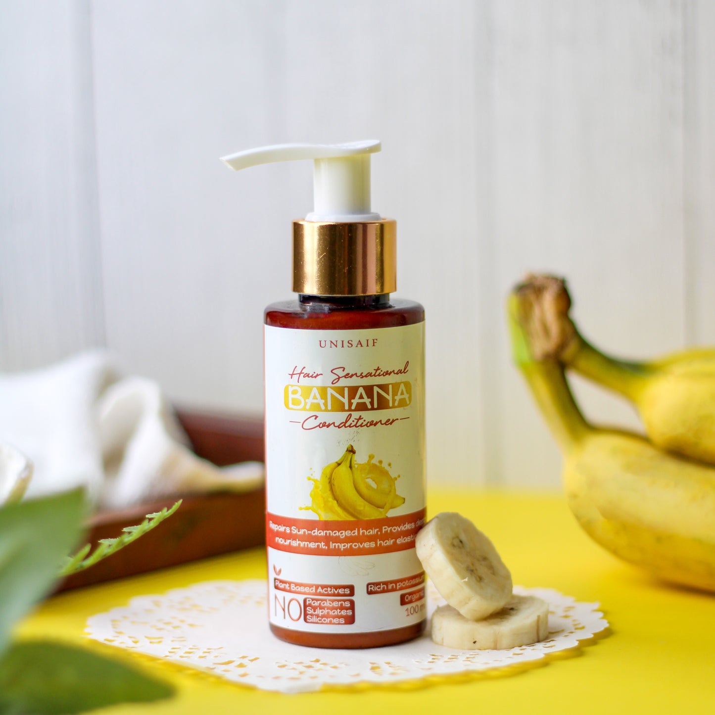 Banana Conditioner (100ml) Improves Shine & Texture | NO SULPHATE| NO PARABEN| NO SILICON