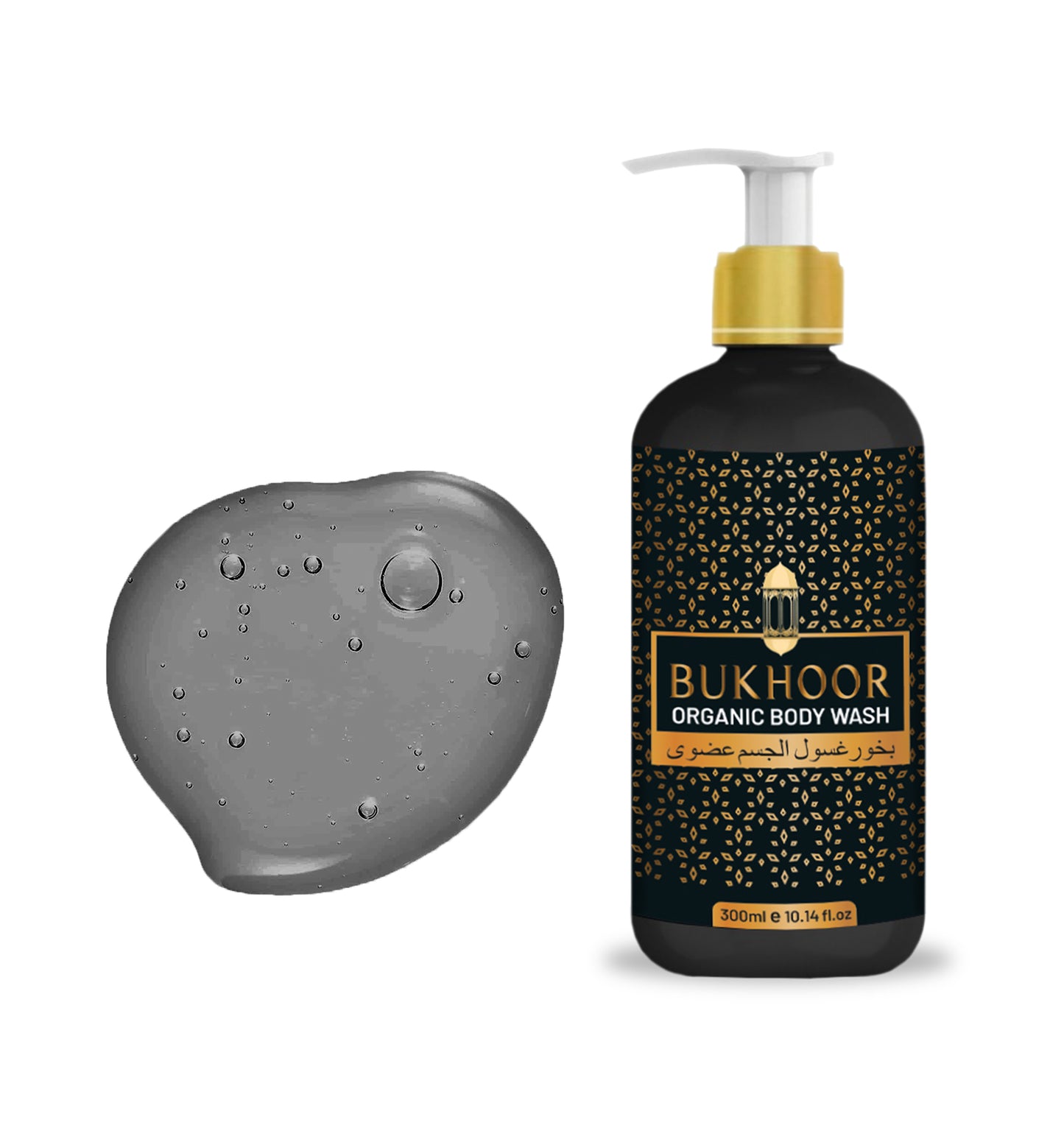 Bukhoor Arabian Luxury Organic Body wash (300ml) | Sulphate & Paraben Free| Skin Friendly| Nourishing