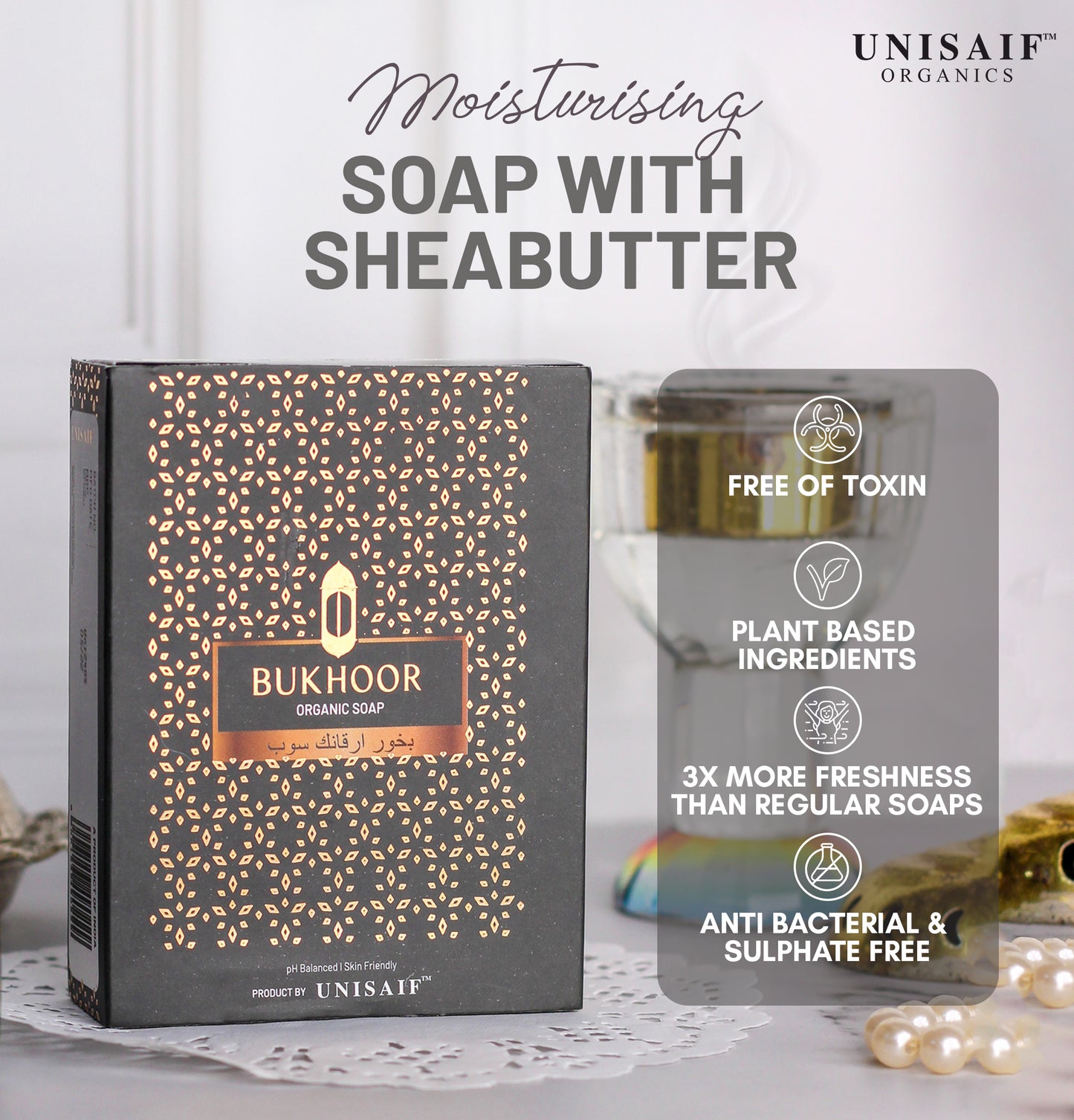 Bukhoor Organic Soap 125g