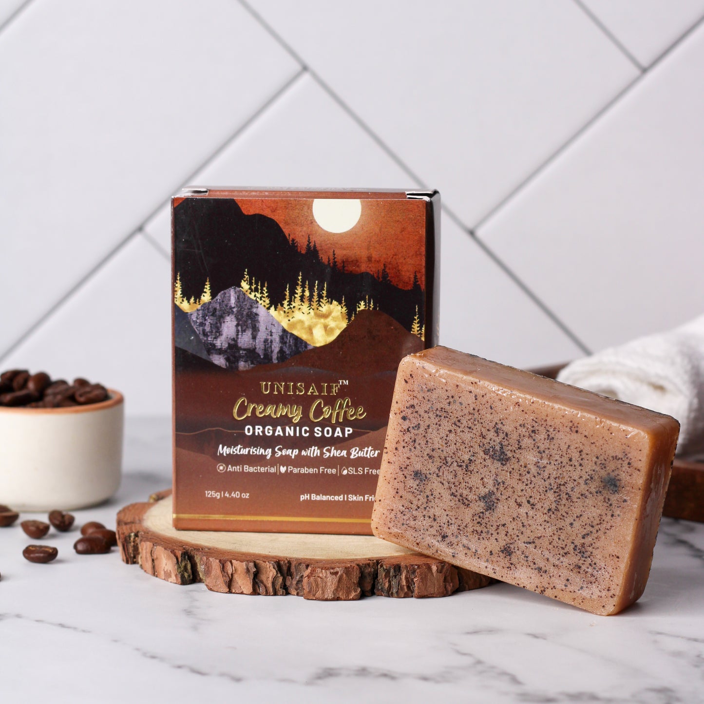 Creamy Coffee Organic Soap 125g each (pack of 2)