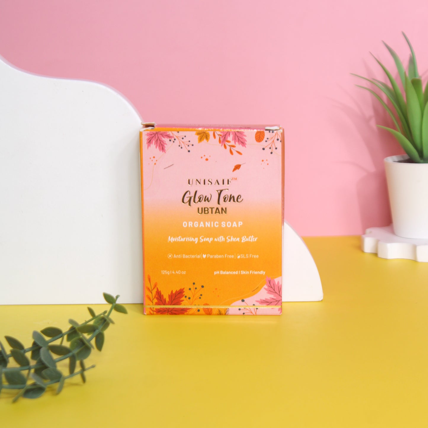 Glow Tone Ubtan Organic Soap 125g each (pack of 2)