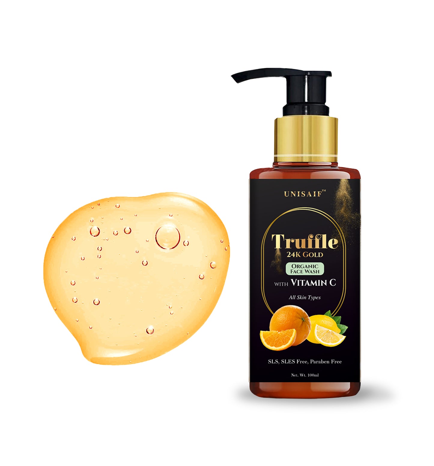 Truffle Vitamin C Organic Facewash (100ml) | Tan Removal| Even Skin Tone| Brightens Complexion