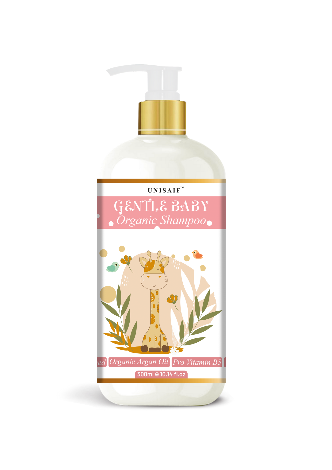 Gentle Baby Organic Shampoo (300ml) With Pro Vitamin B5 | Gentle Cleansing| No Harsh Chemicals| Tear Free| NO SULPHATE