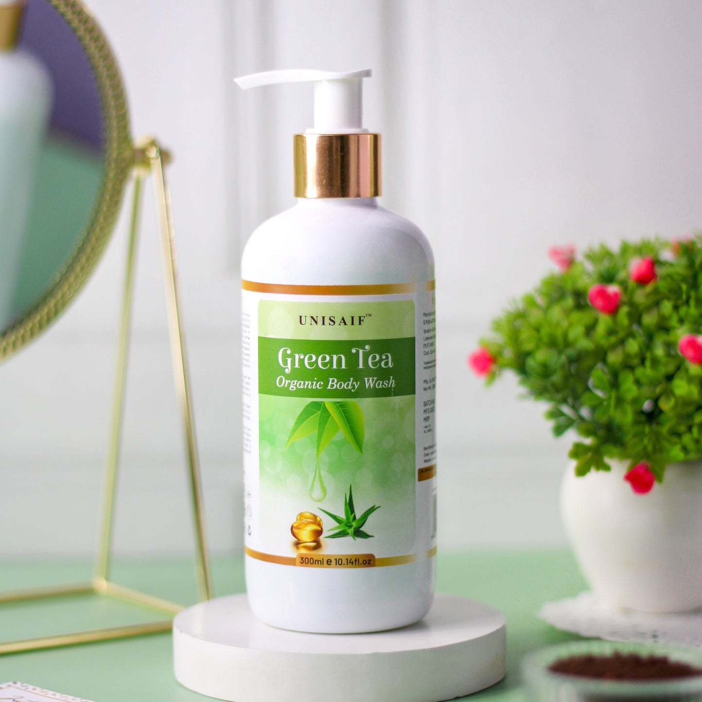 Green Tea Organic Body Wash (300 ml) | Sulphate & Paraben Free| Skin Friendly| Nourishing