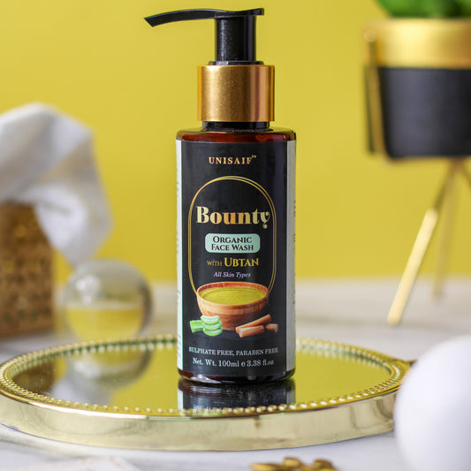 Bounty (Ubtan) Organic Facewash (100ml) |Lightens Skin| Removes Tan| Radiance & Glow| Uneven Complexion