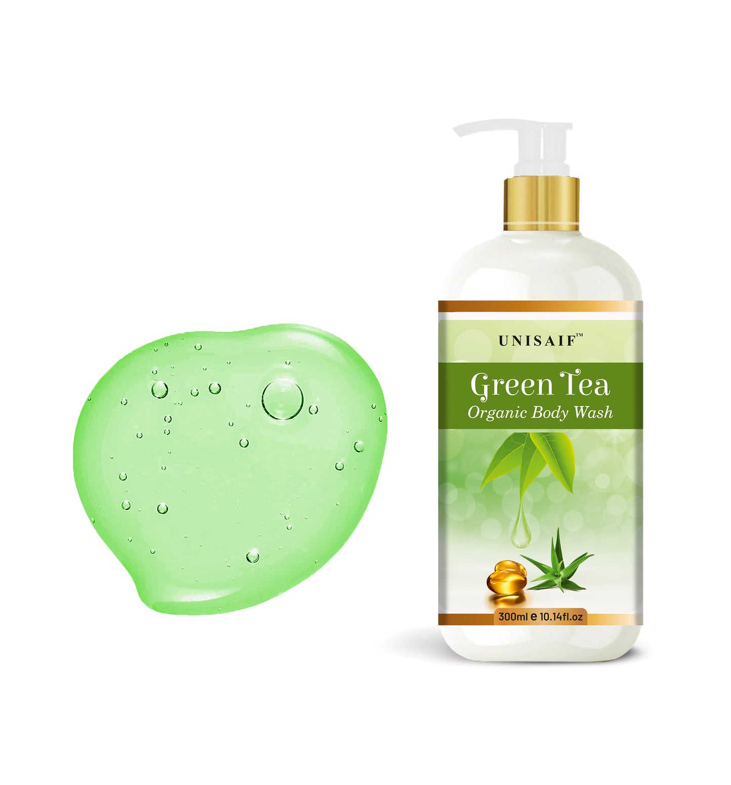 Green Tea Organic Body Wash (300 ml) | Sulphate & Paraben Free| Skin Friendly| Nourishing