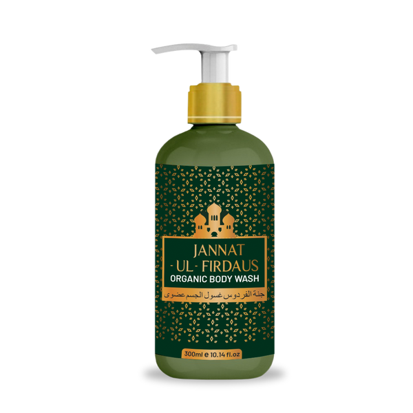 Jannat-ul-Firdaus Arabian Luxury Organic Body wash (300ml) | Sulphate & Paraben Free| Skin Friendly| Nourishing