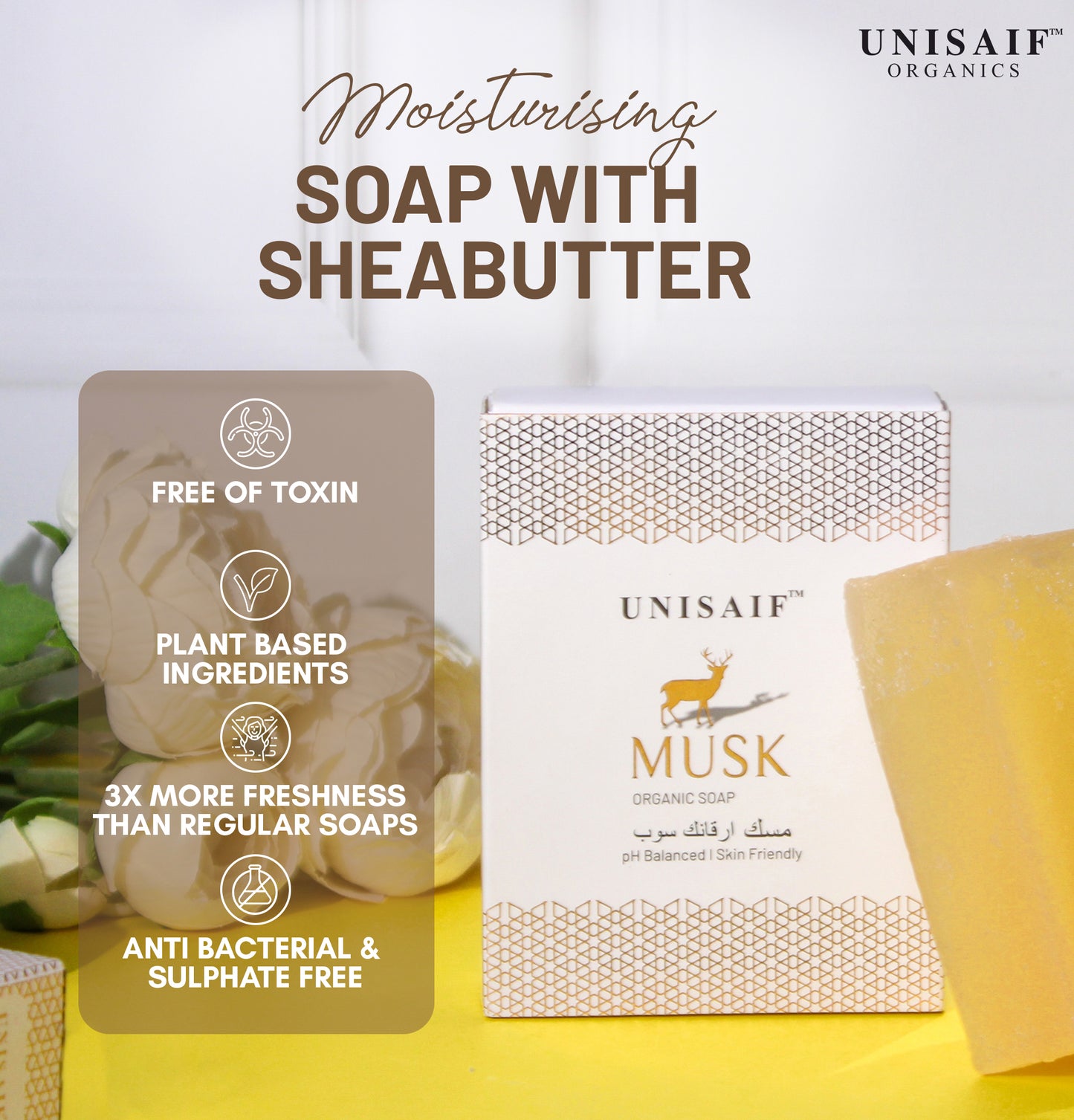 Musk Organic Soap 125g