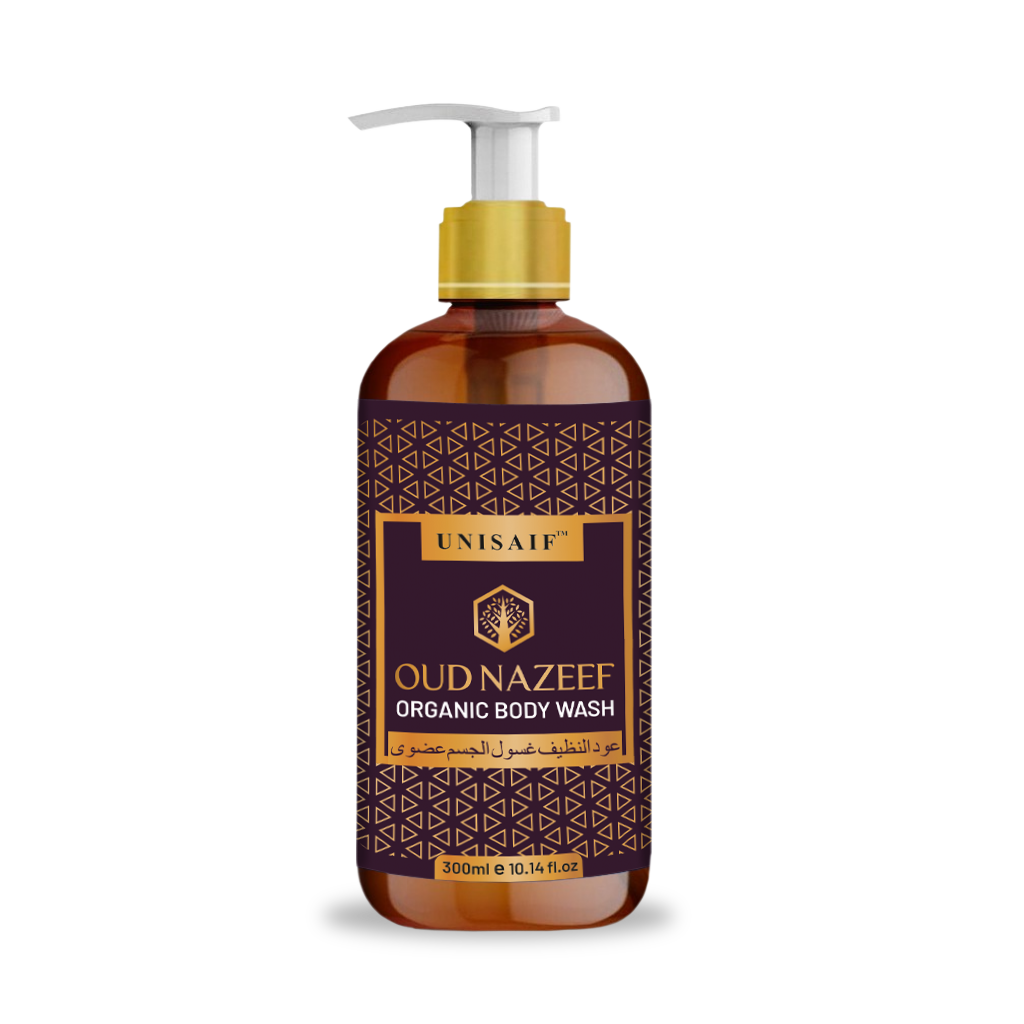 Oud Nazeef Arabian Luxury Organic Body wash (300 ml) | Sulphate & Paraben Free| Skin Friendly| Nourishing