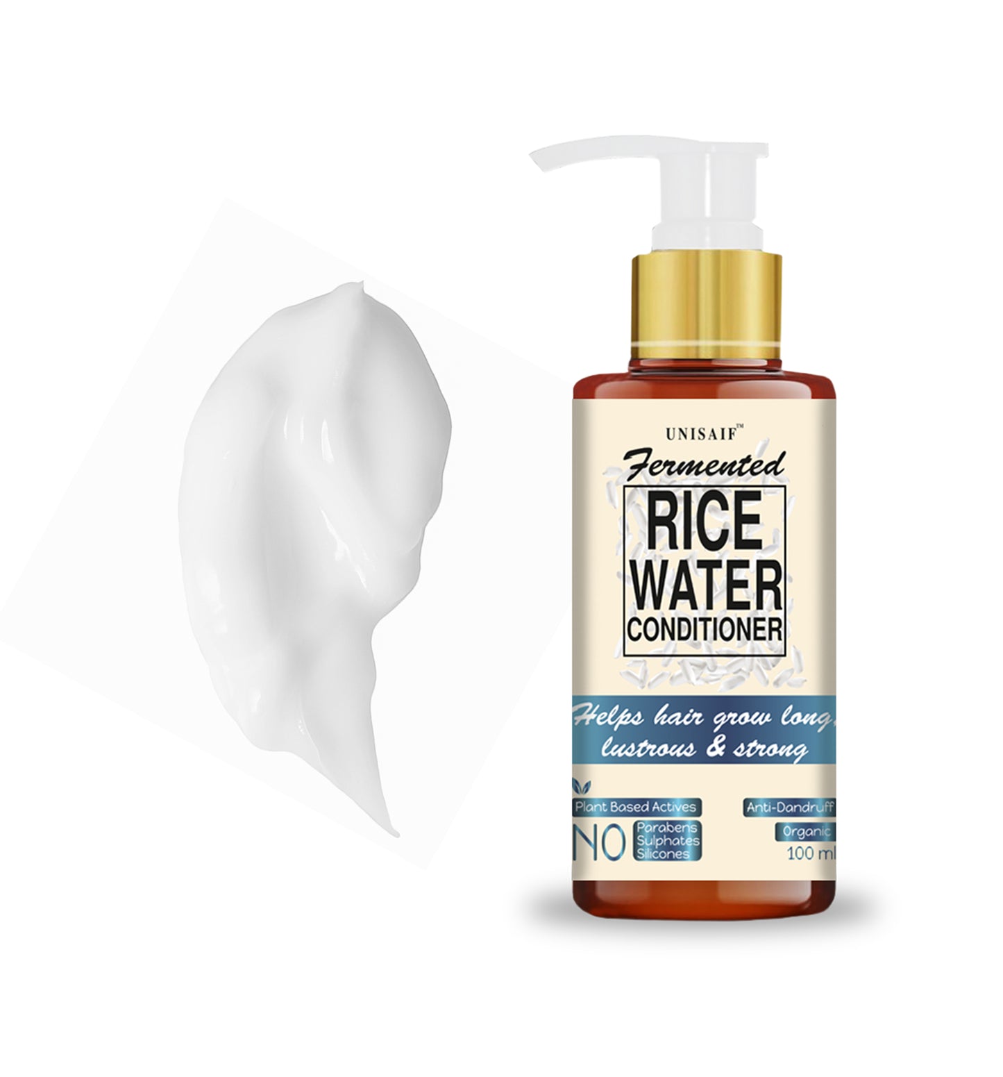 Fermented Rice Water Conditioner (100ml) Improves Shine & Texture | NO SULPHATE| NO PARABEN| NO SILICON