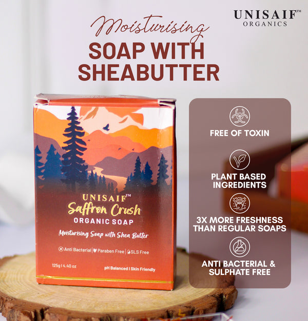 Saffron Crush Organic Soap 125g