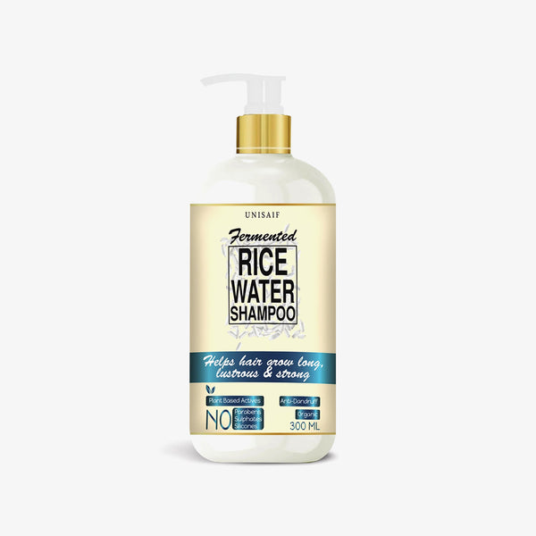 Fermented Rice Water Organic Shampoo (300ml) For Frizzy Hair| Increase Volume & Shine | Silky Texture| NO SULPHATE