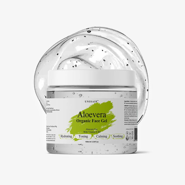 Aloevera Organic Facial Gel (100 ml) |Hydrating| Acne Prevention| Calming| Soothing| NO PARABEN