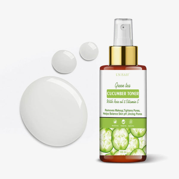 Green Tea & Cucumber Toner (100ml) With Green Tea Extract |Soothing | Unclog Pores| Hydration