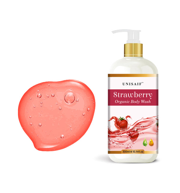 Strawberry Organic Body Wash (300ml) | Sulphate & Paraben Free| Skin Friendly| Nourishing