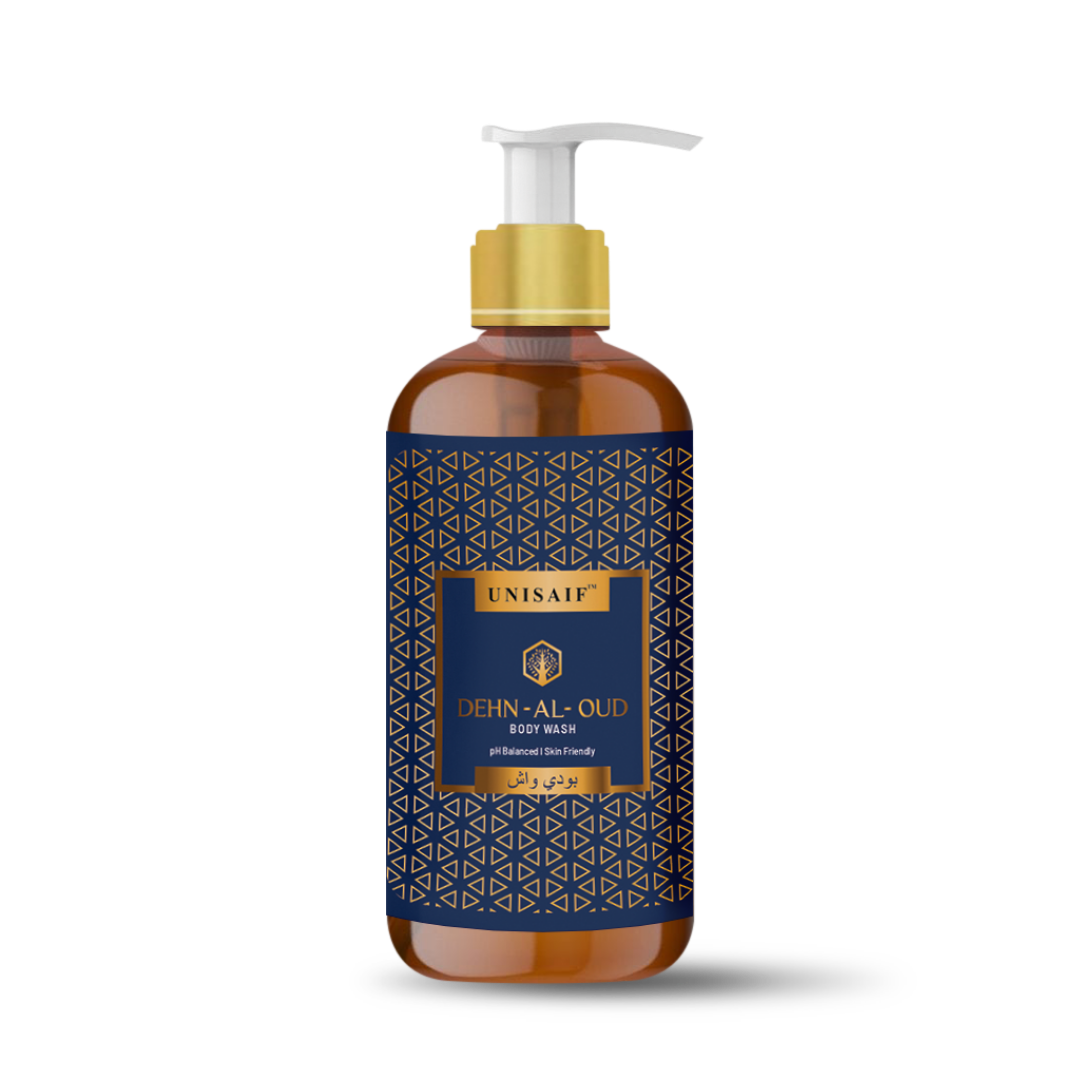 Dehn-al-Oud Arabian Luxury Organic Body wash (300ml) | Sulphate & Paraben Free| Skin Friendly| Nourishing