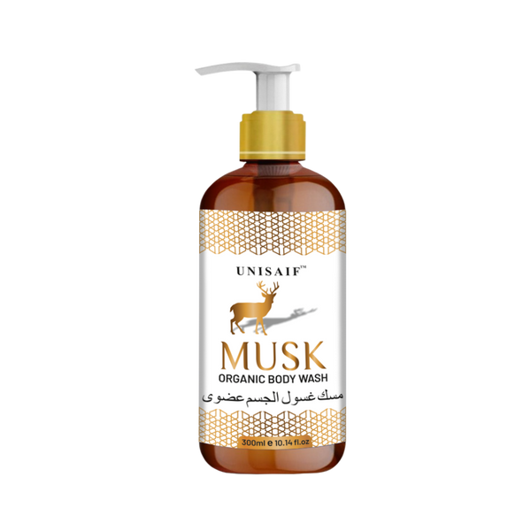 Musk Arabian Luxury Organic Body wash (300ml) | Sulphate & Paraben Free| Skin Friendly| Nourishing