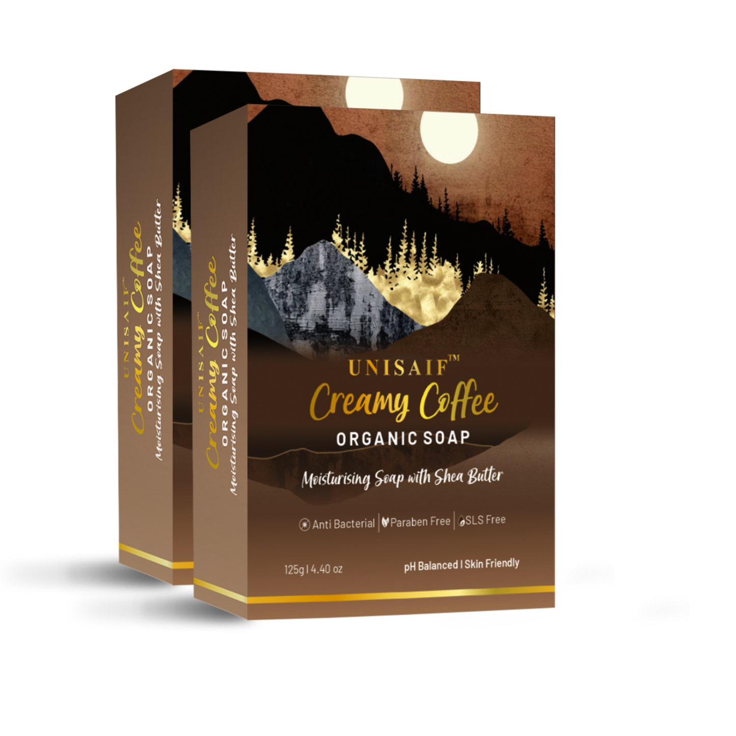 Creamy Coffee Organic Soap 125g each (pack of 2)