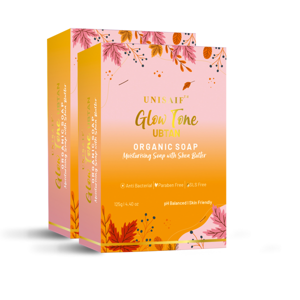 Glow Tone Ubtan Organic Soap 125g each (pack of 2)