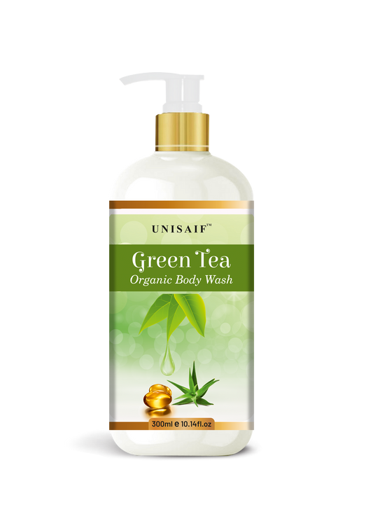 Green Tea Organic Body Wash (300ml) | Sulphate & Paraben Free| Skin Friendly| Nourishing