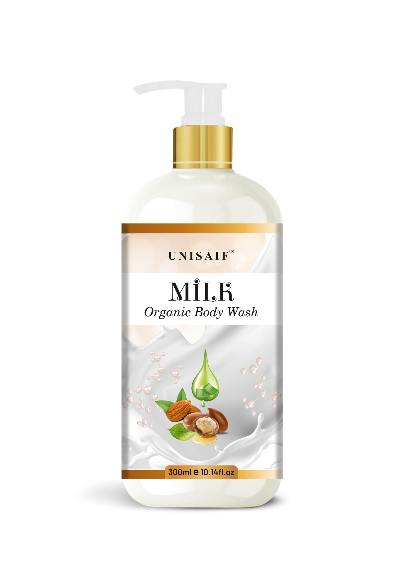 Milk Organic Body Wash (300 ml) | Sulphate & Paraben Free| Skin Friendly| Nourishing