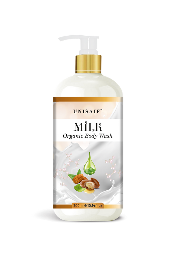 Milk Organic Body Wash (300 ml) | Sulphate & Paraben Free| Skin Friendly| Nourishing