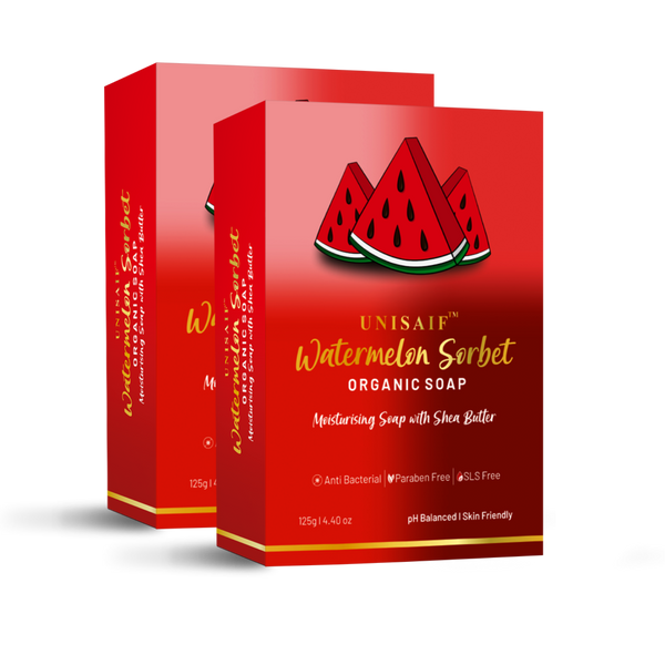 Watermelon Sorbet Organic Soap 125g each (pack of 2)