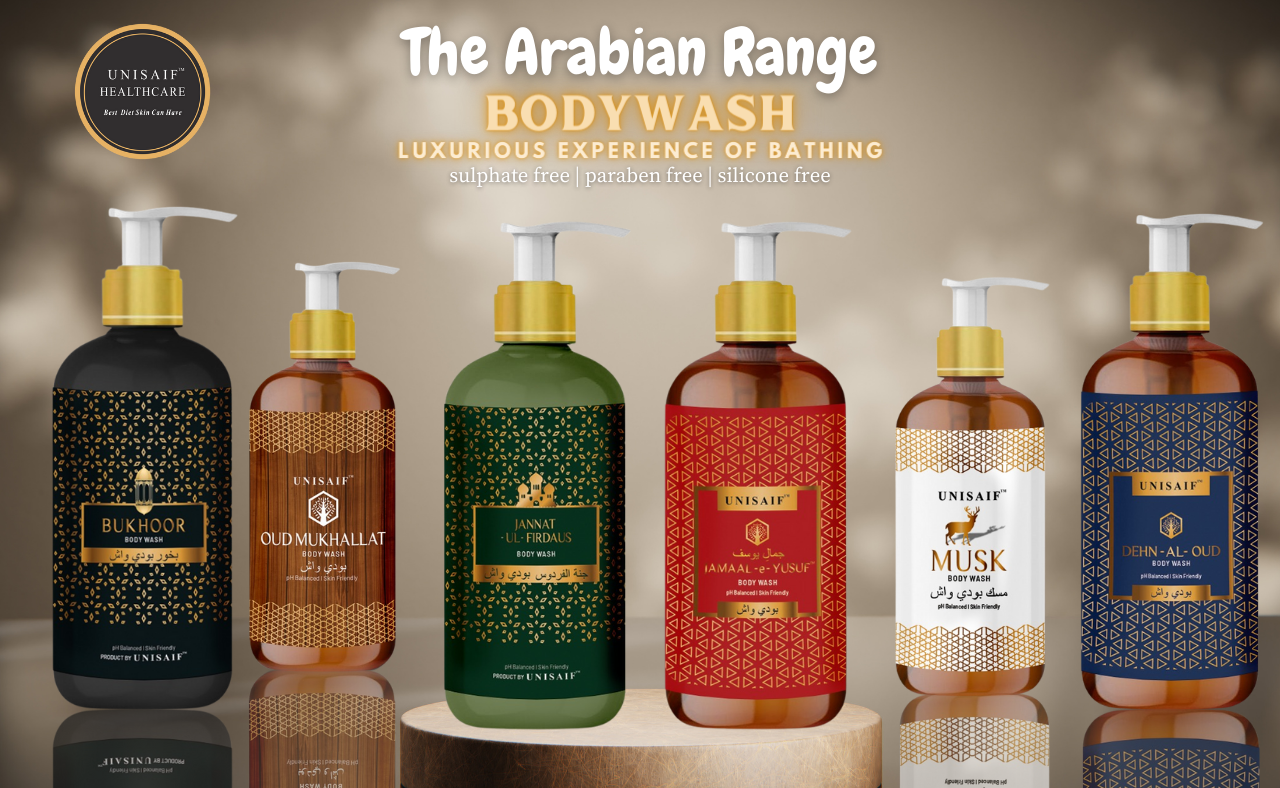Jamaal-E-Yusuf Arabian Luxury Organic Body wash (300ml) | Sulphate & Paraben Free| Skin Friendly| Nourishing