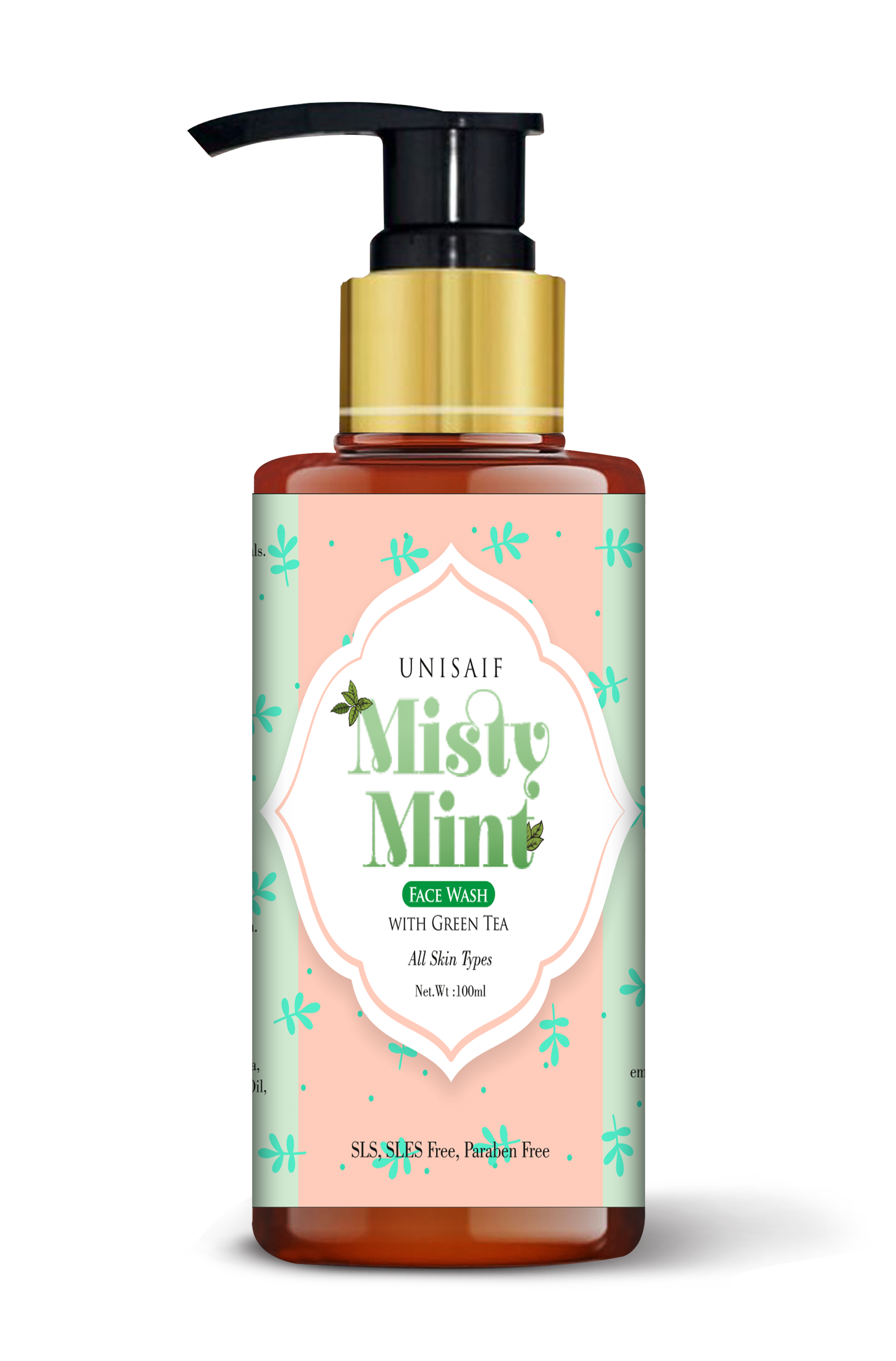 misty-mint-green-tea-organic-facewash-100ml-with-green-tea-extract